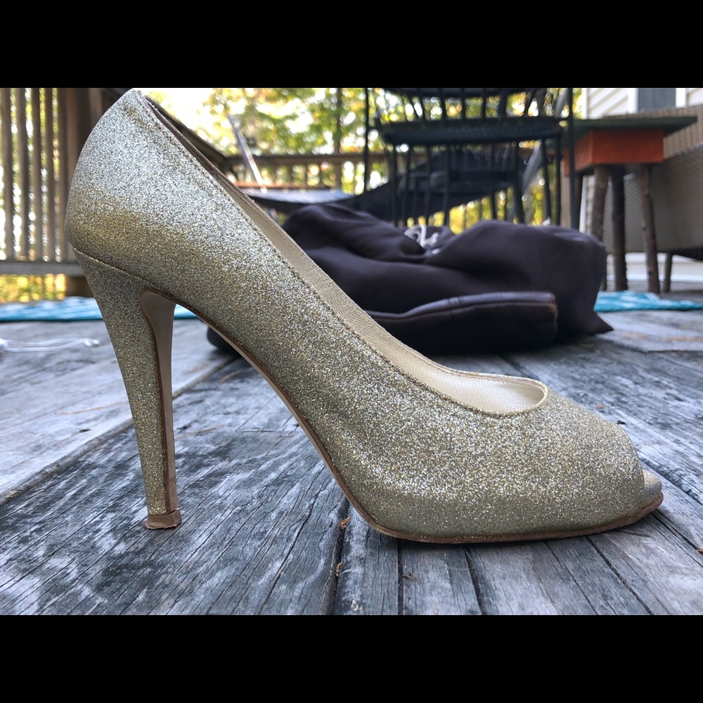 Something Bleu Glitter Heels - image 1